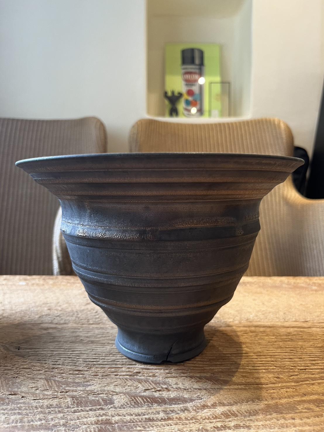 plant pot_048 黒鳴鉢