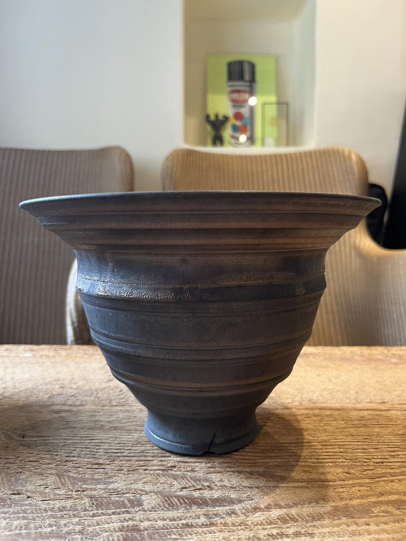 plant pot_048 黒鳴鉢